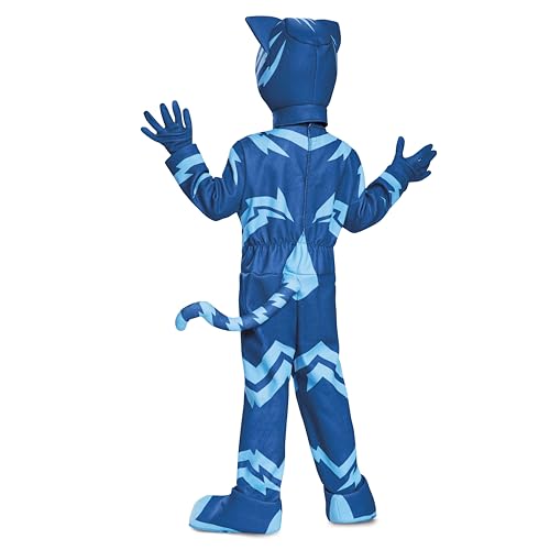 Disguise Catboy Deluxe Toddler PJ Masks Costume, Large/4-6 Blue