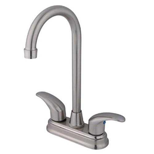 Kingston Brass KB6498LL Legacy 4-Inch Center Bar Faucet, 4-3/4-Inch, Brushed Nickel