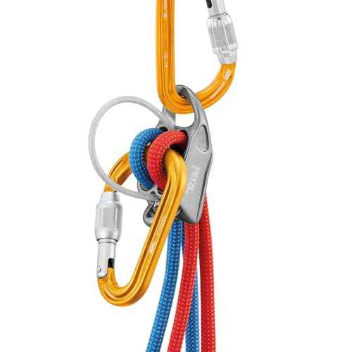 Petzl Attache Locking pear-Shaped Carabiner with Round-Stock Basket
