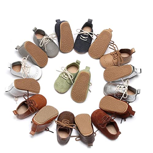 Greceen Infant Baby Boys Girls Leather Loafers Comfort Oxford Dress Wedding Shoes First Walker Outdoor Shoes Crib Shoes