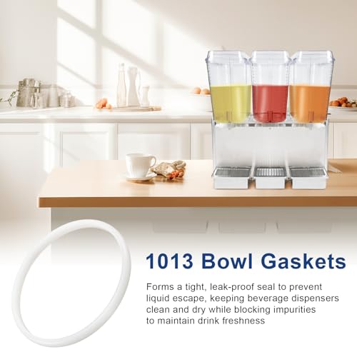 1013 Bowl Gaskets for Crathco Bubblers & Cold Beverage Dispensers, 5-3/4" ID Food-Grade Replacement Gasket Compatible with...