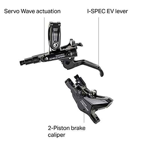 SHIMANO Deore Br-M6100 Disc Brake Metallic, Rear