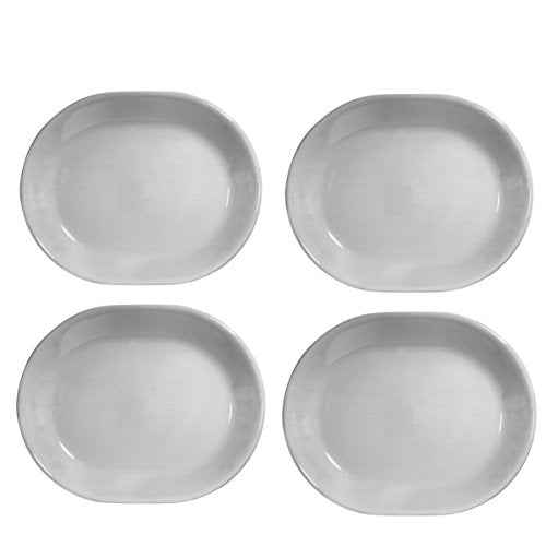 Corelle Livingware 12-1/4-Inch Serving Platter, Winter Frost White Pack of 4