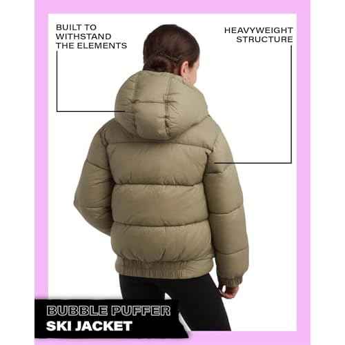 Steve Madden Girls' Winter Coat - Heavyweight Quilted Bubble Puffer Parka Ski Jacket with Faux Fur Lined Hood (Size: 4-16)