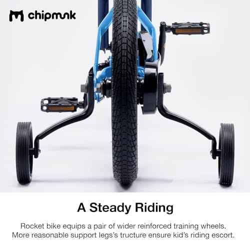Chipmunk Kids Bike Toddlers 12 14 16 18 Inch Wheel Bicycle Beginners Boys Girls Ages 3-11 Years, Multiple Color Options