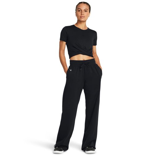 Under Armour Women's Motion Open Hem Pants, (001) Black / / White, XX-Large
