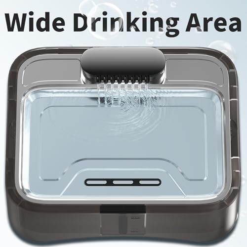 8.5L/2.25Gal Elevated Dog Water Fountain, Xetino 4 Height Adjustable Raised Dog Water Bowl Dispenser for Large Dogs with S...