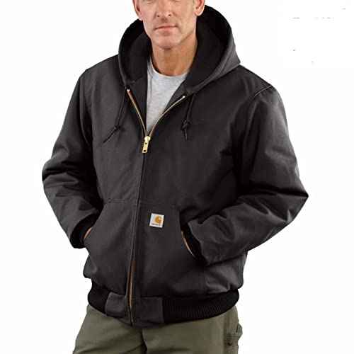 Carhartt mens Loose Fit Firm Duck Insulated Flannel-lined Active Jacket