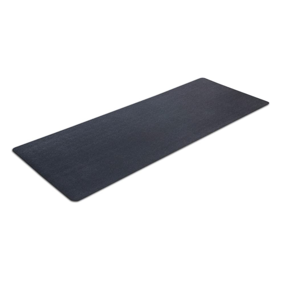 MotionTex Exercise Equipment Mat for Under Rowing Machine, Home Gym Floor Protection, Suitable for Rower, Treadmill, or Elliptical Machine, 30" x 96", Black (8M-110-30C-8)