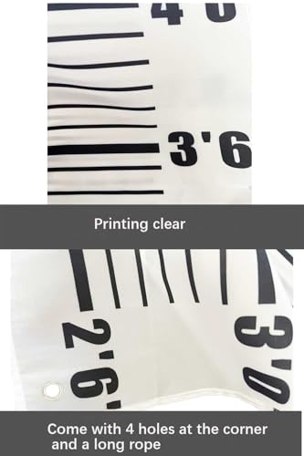 Zliisang 4.3 x 4.9ft Mugshot Backdrop for Photoshoot Arrested Height Photography Background Photo Booth Props Backdrop Mur...