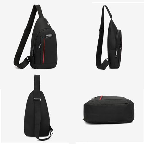 Shoulder Backpack Crossbody Bag Small Sling for Women Men Chest Daypack Crossbody Adjustable Strap for Travel Sport Hiking