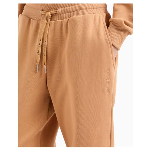 Armani Exchange Women's Cotton Diagonal French Terry Jogger with Script Logo
