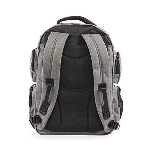 ORIGINAL PENGUIN Backpack, Grey Crosshatch, 19"