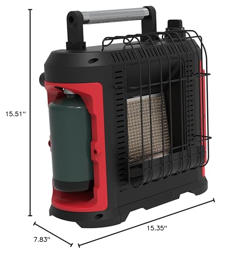 Dyna-Glo 10K BTU Grab N Go Portable Propane Heater - Red