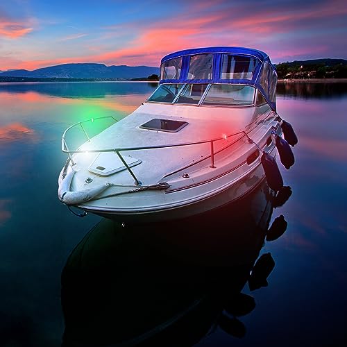 KayaLuma LED Kayak Lights (3 Pack) | Clip On IPX5 Waterproof Marine Navigation Lights for Night Kayaking, Canoeing, Boatin...