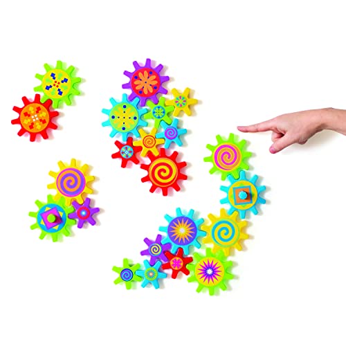 Fun Express Magnetic Gear Building Toys 22 Pieces - Educational STEM Learning Toys for Kids Ages 4-8 | Spinning Gears for ...
