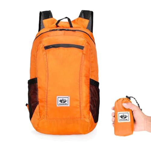 1Pc Hiking Backpack, Ultralight Foldable Sports Storage Backpack, Suitable For Outdoor Cycling Camping Picnic