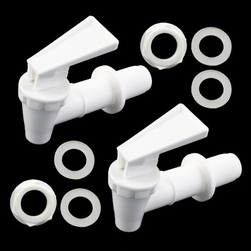 Biaungdo Replacement Water Cooler Faucet Bottle Jug, 2 Sets BPA-Free Plastic Water Spigot Spout Beverage Water Crock Dispe...