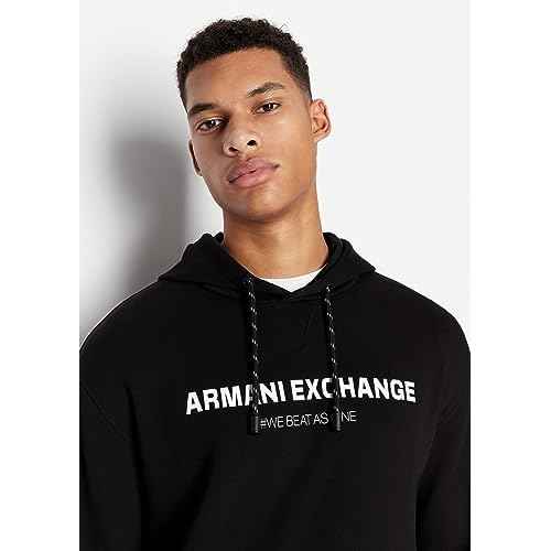Armani Exchange Men's Limited Edition We Beat as One Capsule Cotton French Terry Hoodie