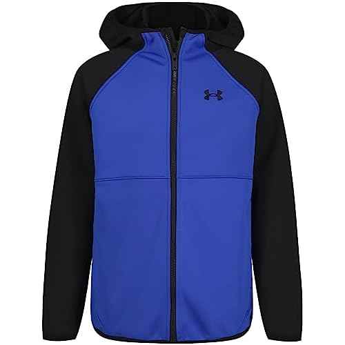 Under Armour Boys' Sim Softshell Jacket, Hooded with Zipper Closure, Water-Resistant & Lightweight