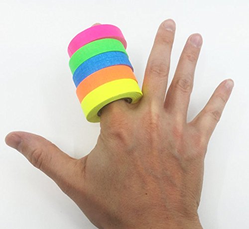 Gaffer Power Spike Tape | USA Made Gaffers Tape | 5 Bright Neon Gaffer Tape Colors | No Residue | Marking | Labelling | Weather Resistant | Better Than Duct Tape