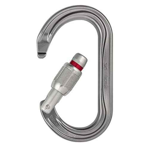 Petzl OK Carabiner - Oval Carabiner for Use with Pulleys and Ascenders for Climbing and Glacier Travel