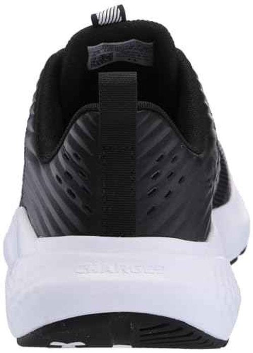 Under Armour Men's Charged Commit Trainer 4, (001) Black/White/White, 12, US