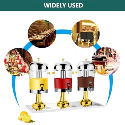 Commercial Beverage Dispenser with Tap | Chillers & Water Fountains | Stainless Steel Cold Drink Machine for Cafe Buffet B...