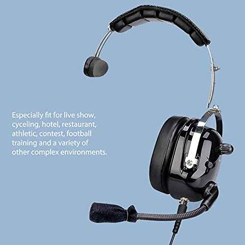 Retevis Unilateral Noise Reduction Two Way Radio Headset with Mic,Volume Adjust RT22 RT21 RT68 H-777H, Compatible with Baofeng UV-5R 5RM F8HP PRO Pxton PX-888S Radios,Walkie Talkie Headset(1 Pack)