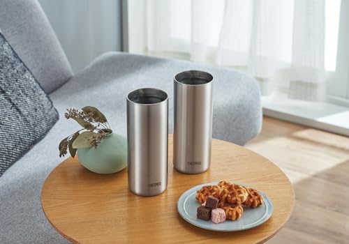 Thermos JDW-600 S Vacuum Insulated Tumbler, 20.1 fl oz (600 ml), Stainless Steel, Lightweight Model
