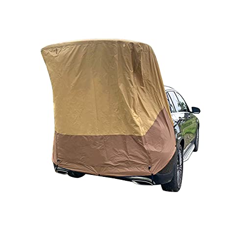 Poles Included Tailgate Shade Awning Tent for Car Camping Road Trip Essentials Small to Midsize SUV Waterproof 3000MM UPF ...