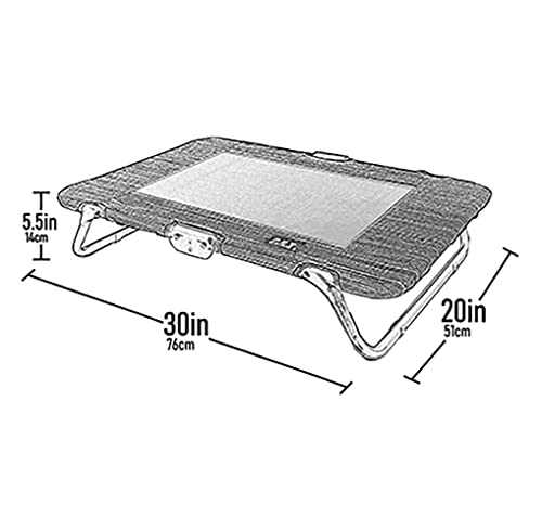Pet Gear Lifestyle Pet Cot Elevated Bed, No Assembly Required, Premium Tear Resistant Cooling Mesh, Indoor & Outdoor, Ligh...