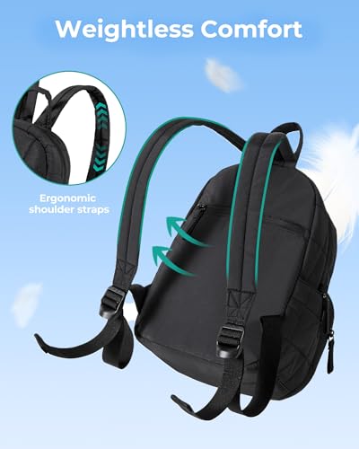 BAGSMART Mini Backpack for Women, Lightweight Small Backpack Purse, Fashion Causal Daypack for Work College, Water Resista...