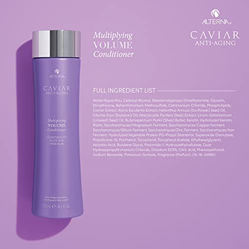 Alterna Caviar Anti-Aging Multiplying Volume Shampoo and Conditioner Set, 8.5-Ounce (2-Pack)