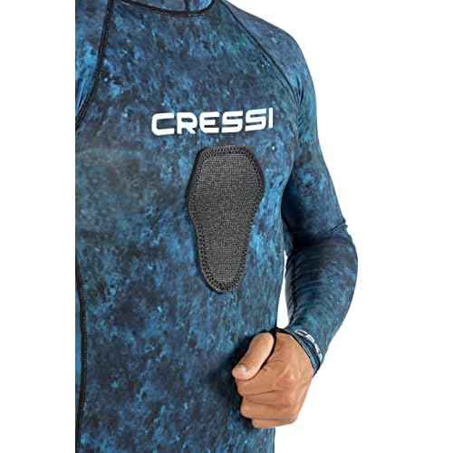 Cressi Camouflage Rash Guard for Scuba Diving Videomakers and Spearfishing - Hooded and Crew-Neck- get the Hunter equipment