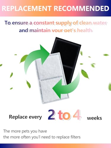 TOGGATH Cat Water Fountain Filter Compatible with PetSafe Drinkwell Platinum, Multi-Tier, Outdoor Dog, Everflow, Original ...