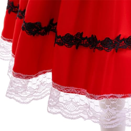 Dressy Daisy Little Red Riding Hood Fancy Dress Up Costume Set with Cloak Cape for Toddler and Kids Girls
