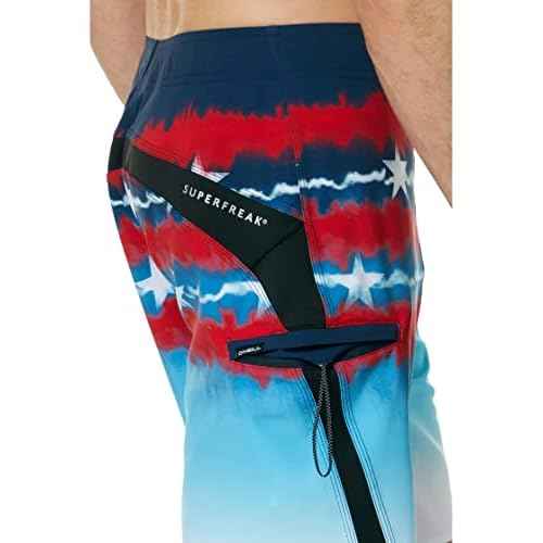O'NEILL Men's 20 Inch S-Seam Boardshorts - Water Resistant Swim Trunks for Men with Quick Dry Stretch Fabric and Pockets
