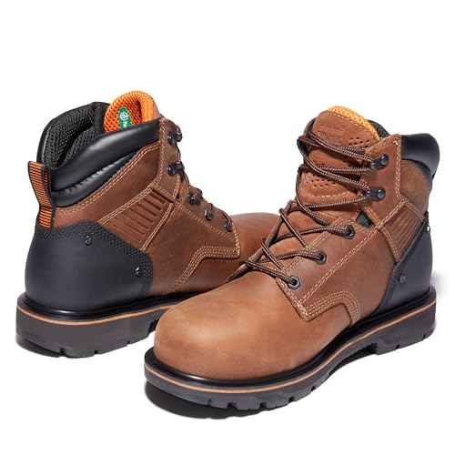 Timberland PRO Men's Ballast 6 Inch Steel Safety Toe Industrial Work Boot, Gaucho Saddleback-2024 NEW, 14M