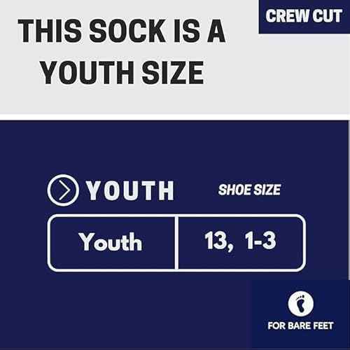 For Bare Feet SAVANNAH BANANAS MVP Crew Sock Team Colors YOUTH