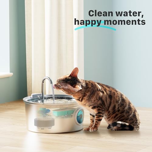FOFNON Cat Fountain Replacement Filters: 24 Pet Fountain Filter for FOFNON Cat Water Fountains - 6 Months Set of Pet Fount...