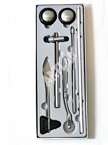 ArTLab-Neurological Percussion Set-Reflex Hammer Instrument Set, Includes Pinwheel, Babinski Hammer,Taylor Buck Hammer,Dia...