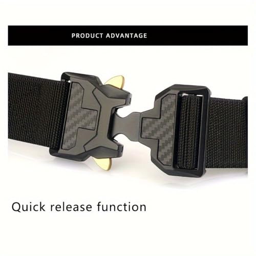Tactical Belt – Heavy-Duty & Quick Release – Military, Work, Rigger, Duty & Utility Belt for Men