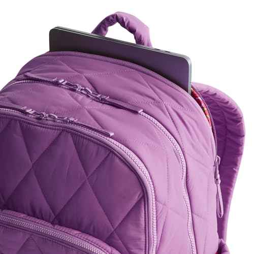 Vera Bradley Women's Large Bancroft Backpack-Featherweight, Iris Orchid, One Size