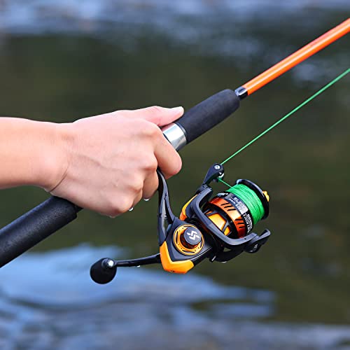 Sougayilang Fishing Rod, 2-Piece Composite Graphite & Glass Blanks Saltwater Trolling Rod Offshore Surf Fishing Pole with ...