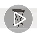 Winsome Cade Set of 2 Foldable Snack Tables, Oversized, for Living Room, 25", No Assembly, Coffee