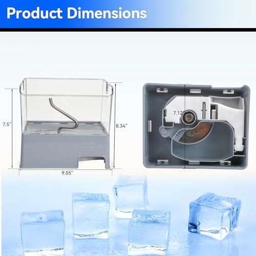 ColleRain W11129522 Refrigerator Ice Bin Compatible with KitchenAid Ice Bucket Replacement, W10564750 Ice Bucket Assembly ...