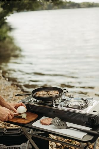 GasOne 2-Burner Portable Camp Stove - High Output 15,300 BTU - With Durable Carrying Case, Automatic Ignition, Safety Feat...