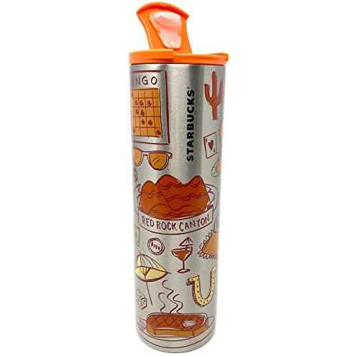 Starbucks Las Vegas Vacuum Insulated Stainless Steel Traveler Coffee Tumbler, 16 Oz