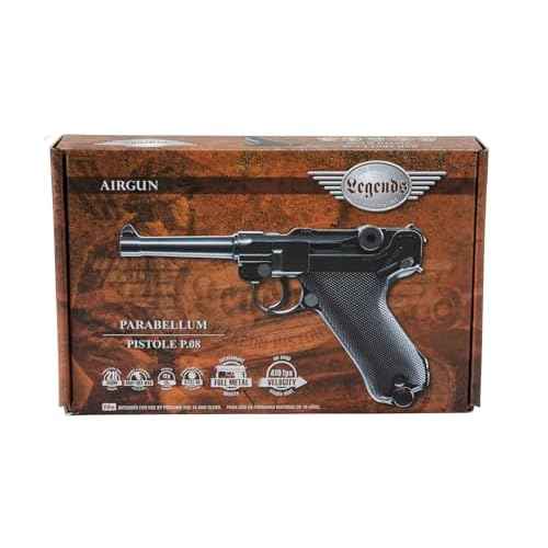Umarex Legends P.08 All Metal .177 Caliber BB Gun Air Pistol, Standard Action, Legends P.08 Air Gun